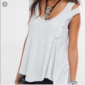 [Free People] Seafoam Blue Bondi Thermal Tank